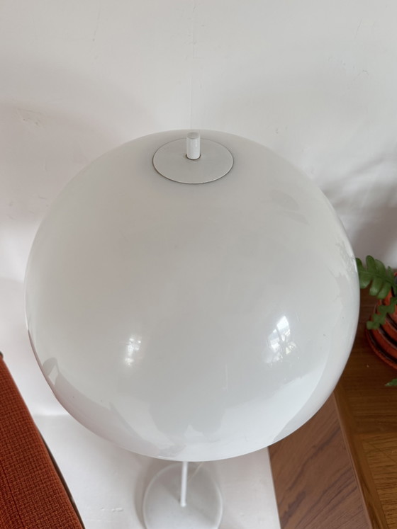 Vintage Deense Mushroomlamp ‘70 – Vloerlampen, Plastic, Metal (photo 5 of 11)