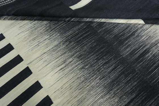 Image 1 of Hand-woven designer kilim - 323 X 220 Cm - New - Black and white