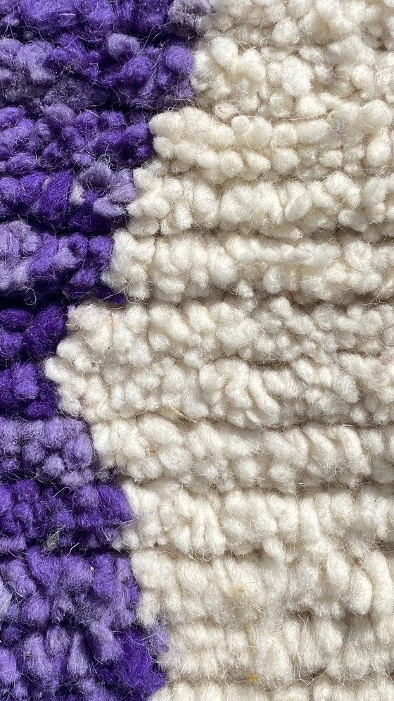 Image 1 of Uniek Handgemaakt Berber Tapijt – 100% Wol – 250 x 150 cm – Abstract & Kleurrijk Boujaad Design – Atlas Gebergte