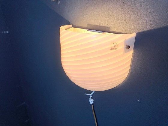 Image 1 of Murano Swirl glazen wandlamp van VM-Vetri, Italië, 1970