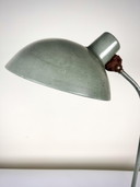 Lampada da tavolo industriale vintage - metallo verde, paralume XXL