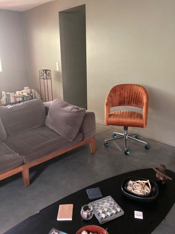 Verstelbare bureaustoel – Bureaustoelen, Velvet, Metal (photo 8 of 8)