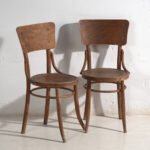 Pair of antique bentwood chairs in the Thonet style – Central Europe, circa 1920 – Dining chairs, Bauhaus (photo 6 of 40)