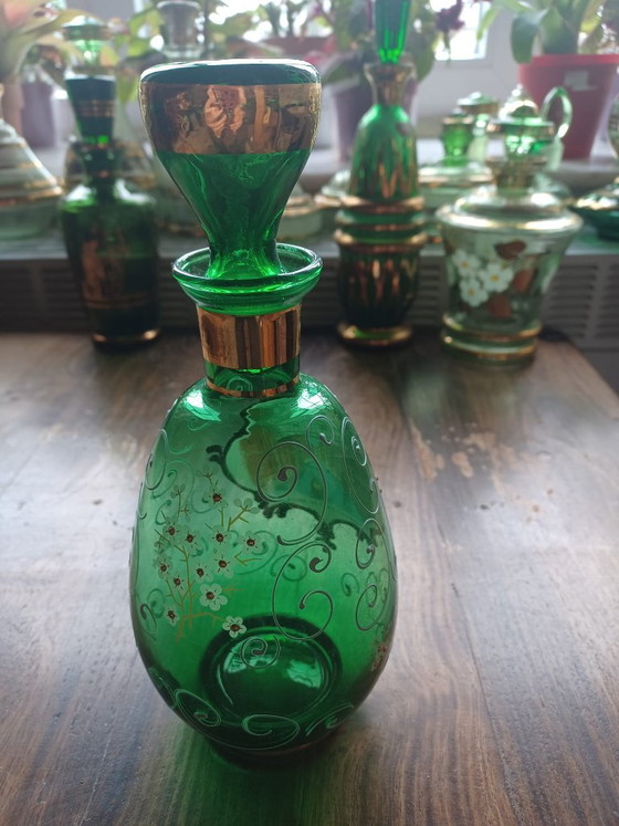 Vintage Murano Glazen Karaf Venetië (23x10 cm) – Mazzega, Glazen & Karaffen, Gold, Murano Glass (photo 4 of 5)