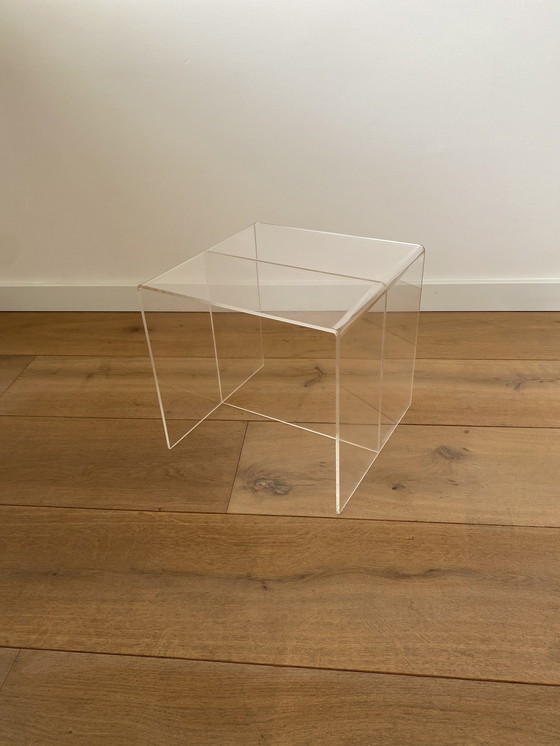 Image 1 of Vintage Plexiglas side table - coffee table