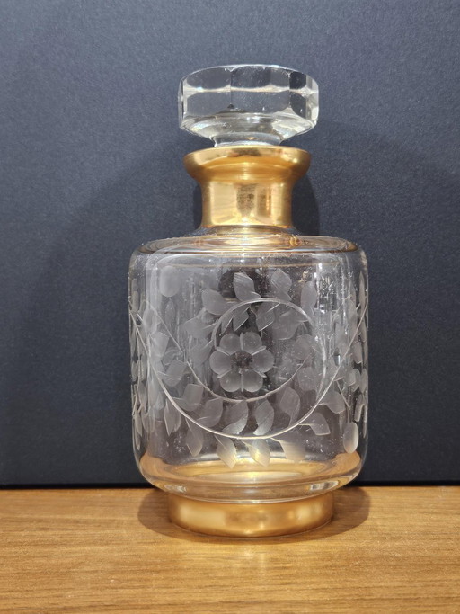 French Crystal Bottle from Baccarat, 1890s