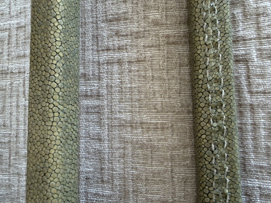 Image 1 of Joseph Giles Marshal Pull Handle – Stainless Steel & Galuchat – New