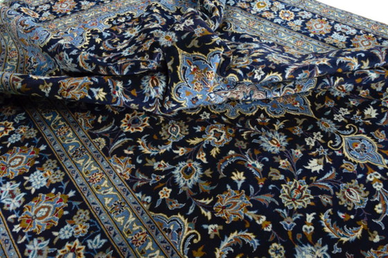 Image 1 of Handgeknoopt Kashan kurk Perzisch tapijt - 390 x 290 cm