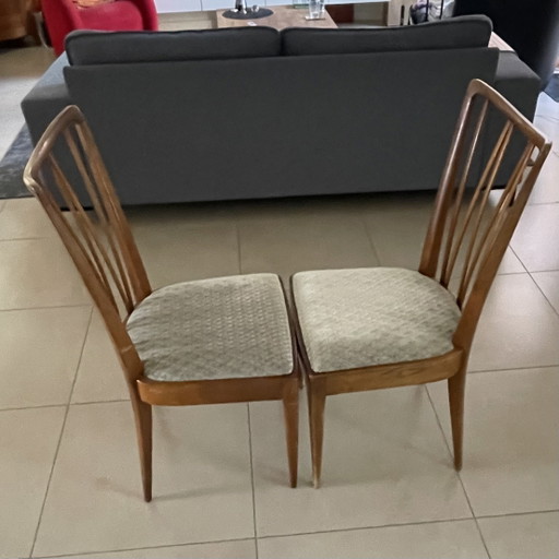 Sillas de comedor A.A. Patijn, dos piezas – eetkamerstoelen, Textile, Wood (photo 2 of 8)