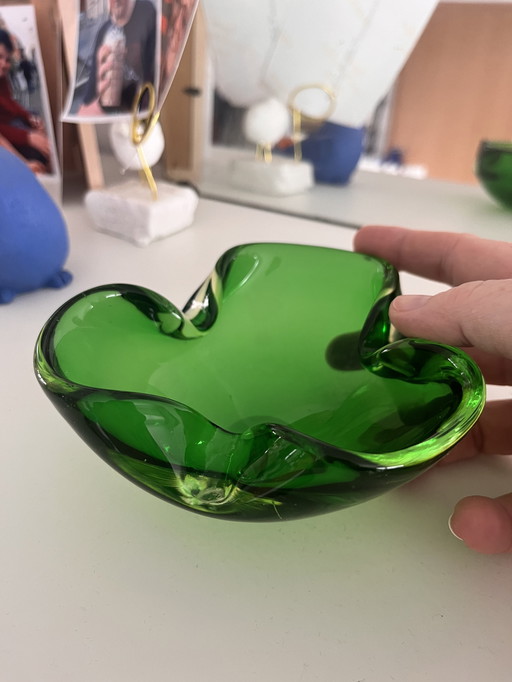 Schale/Aschenbecher aus Glas im Murano-Stil