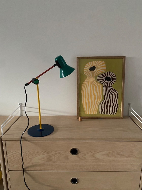 Image 1 of Veneta Lumi vintage Memphis-style table lamp - 1980s - Italy