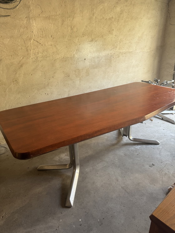 Image 1 of Complete Wilhelm Renz Mid-Century conference set, 1970s (chairs, tables, sideboards)