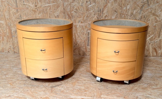 Image 1 of Tables de chevet design Hülsta - lot de 2