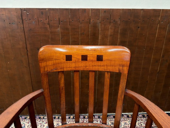 Chaise originale anglaise Globe Wernicke – Fauteuils, Leather, Wood (photo 5 of 7)