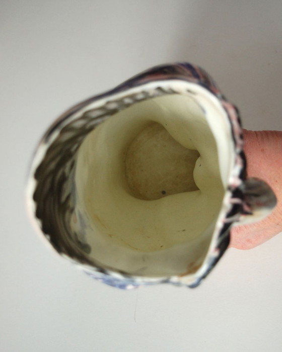 Image 1 of Vase vintage en céramique en forme de hibou grotesque, Espagne, années 1970