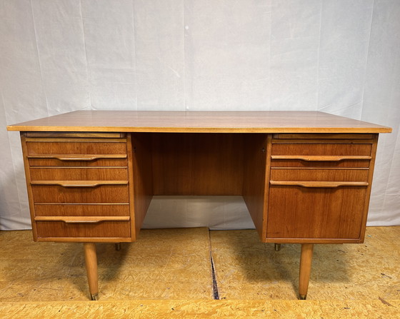 Image 1 of Mid-Century Retro Vintage Teak Desk – 1960s Danish Design  