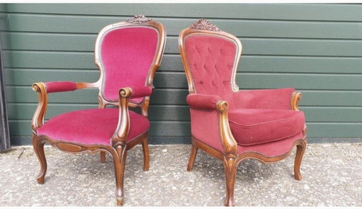 2 Lodewijk fauteuils