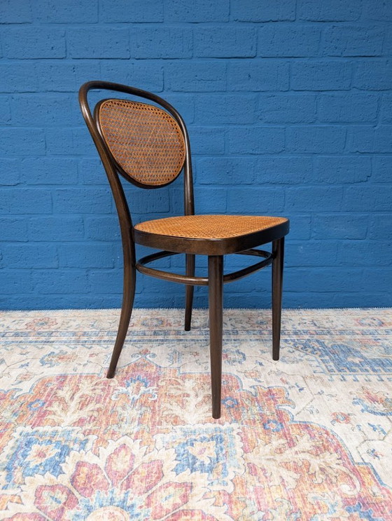 Image 1 of 7x Vintage rattan chairs, model 215r, Thonet