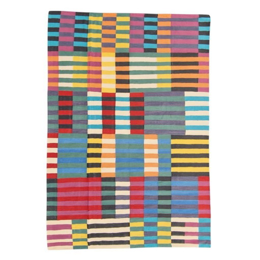 Anni Albers Bauhaus handgewebter Wandteppich | Moderne Textilkunst | 271 × 190 cm (107 × 75 Zoll) – vloerkleden en tapijten