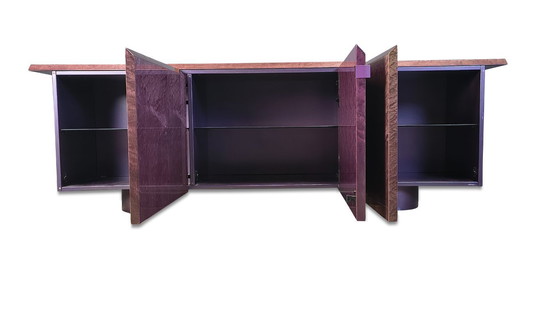 Image 1 of Crédence en loupe de Giovanni Offredi pour Saporiti, 1970