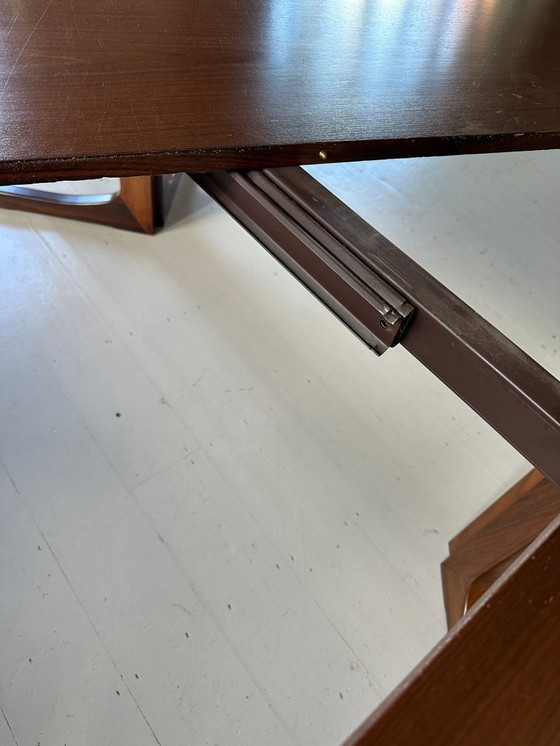 Image 1 of Table à manger à rallonge vintage danoise en bois de rose (Rosewood)