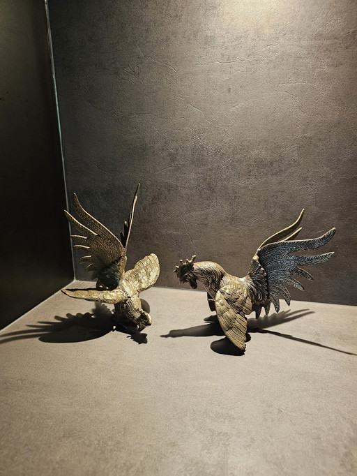 2 Franse MCM vechthanen