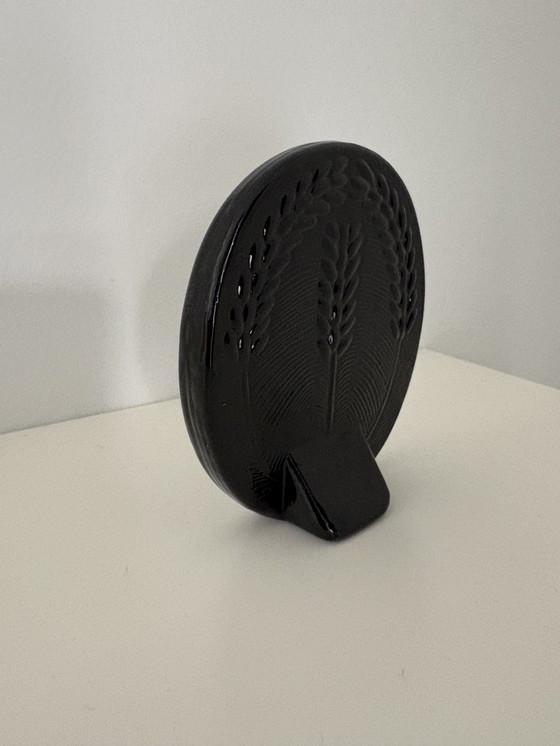 Image 1 of Fotolijstje van Zwart Glas, Scandinavian Design