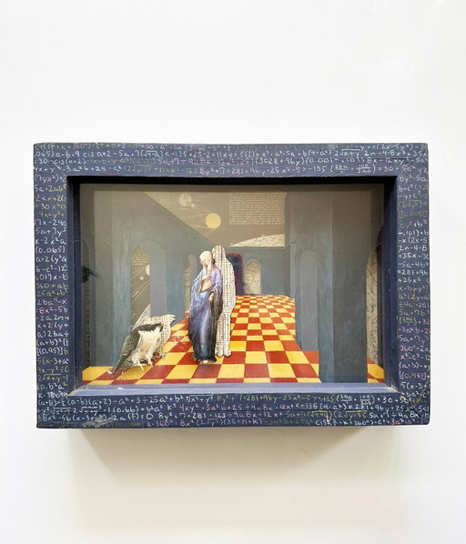 Surrealistische Op Art-compositie. Engeland, jaren 80.