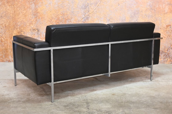 Image 1 of Canapé design Harvink Kadanz en cuir noir