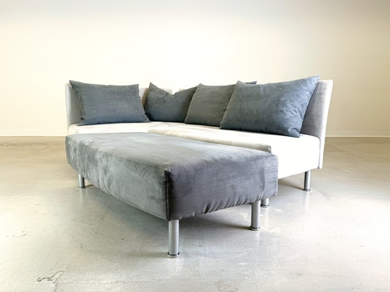 Image 1 of Sofa corner couch Franz Fertig Taipei fabric velvet corner sofa design