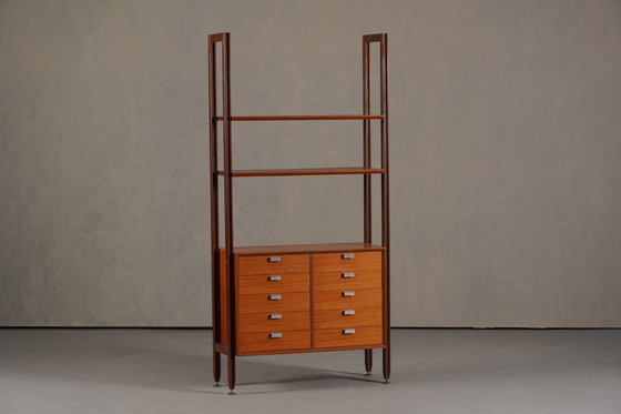 Image 1 of Vintage Italian Teak Wall Unit, Italy 1960’s