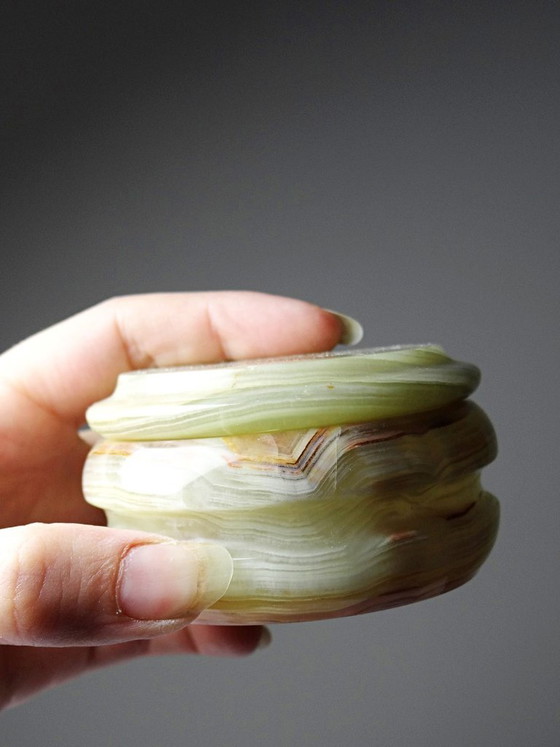 Kleine Vintage Italiaanse Groene Onyx Doos, Jaren 1960-1970 – Decoratieve objecten, Stone (photo 5 of 8)