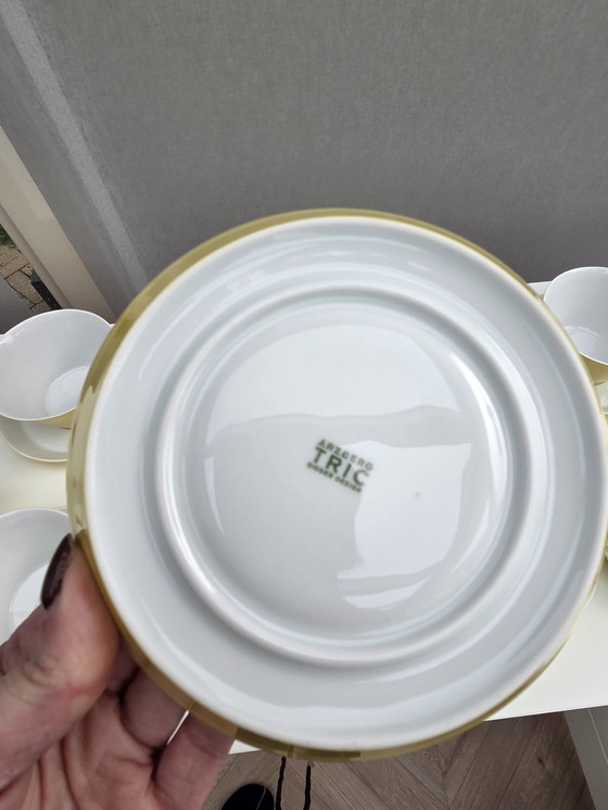Image 1 of Tazza da zuppa e piattino Arzberg Trinket giallo