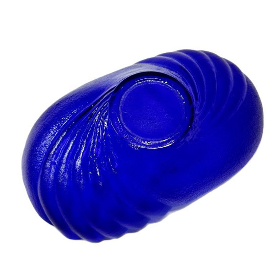 Image 1 of Vintage cobalt glass nuts, candy bowl 