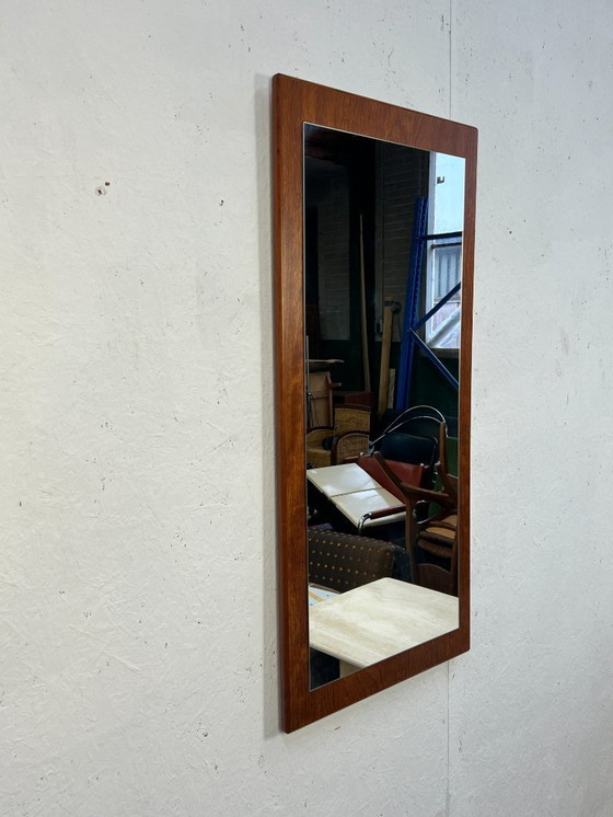 Image 1 of Miroir vintage XL en teck, Scandinavie, années 1970