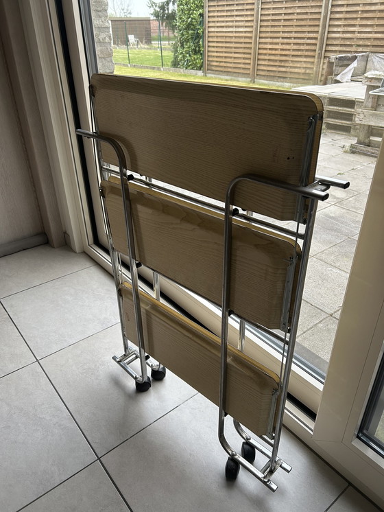 Image 1 of Vintage Folding Serving Trolley