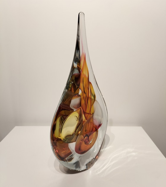 Image 1 of Goutte de cristal de la collection Ozzaro, en cristal de Bohême