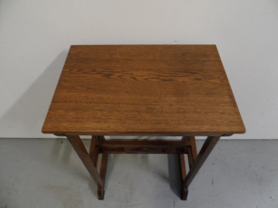 Image 1 of Vintage Oak Sidetable