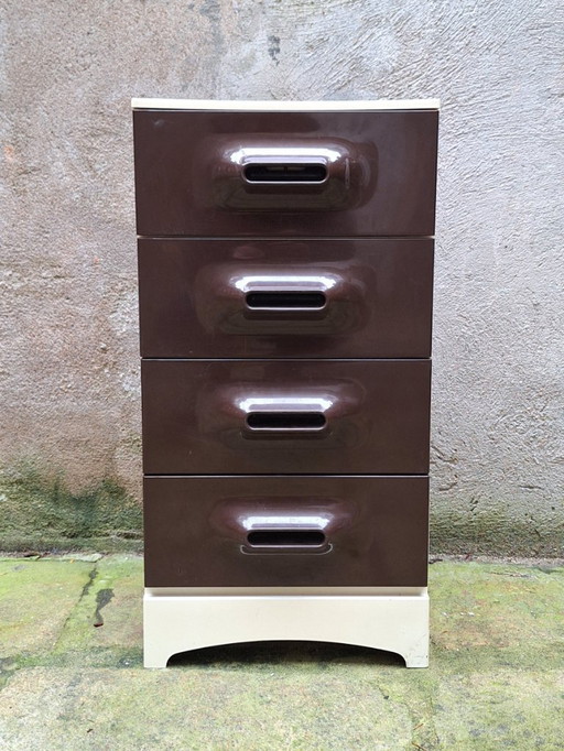 Cassettiera in plastica di Marc Held per Prisunic