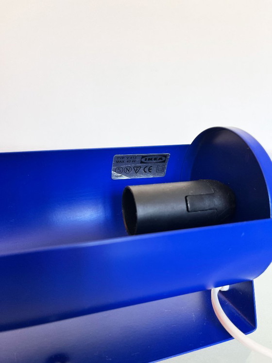 Image 1 of Vintage IKEA lod V413 blauwe wandlamp muurlamp