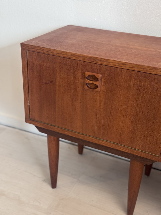 Image 1 of Set vintage Deense nachtkastjes teak jaren 60