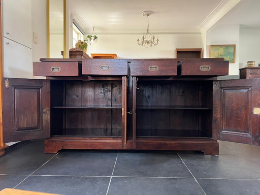 Colonial sideboard of solid teak – 180 cm wide