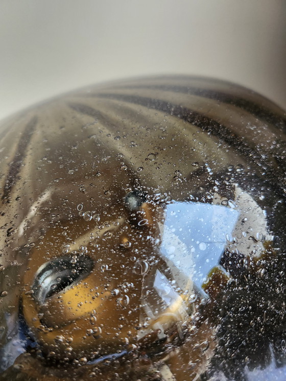 Image 1 of Lampada da soffitto in vetro fumé vintage XXL