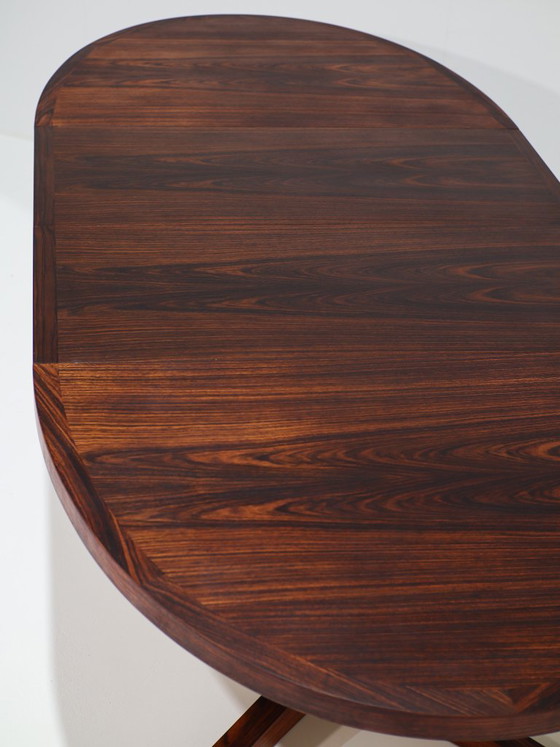Oval Extendable Dining table Dyrlund Rosewood 1960s Danish (photo 6 of 16)