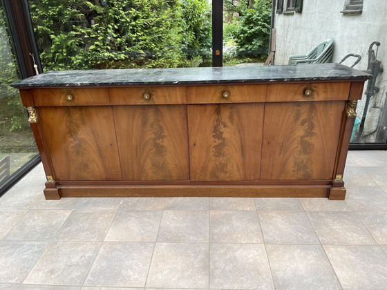 Image 1 of Mobile antico in stile Impero con piano in marmo