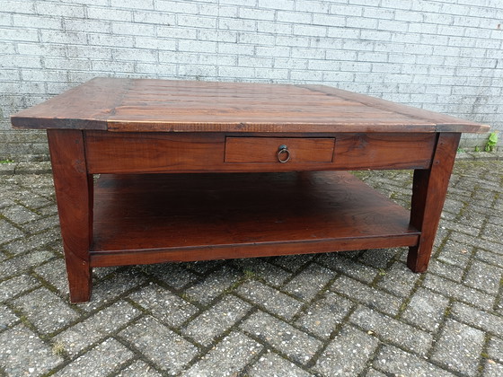 Image 1 of Tavolino da caffè quadrato in teak