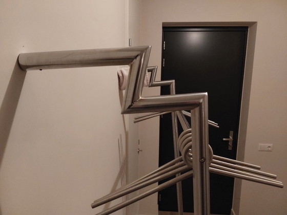 Image 1 of Appendiabiti di design in acciaio inox D-Tec (ca. 2000)