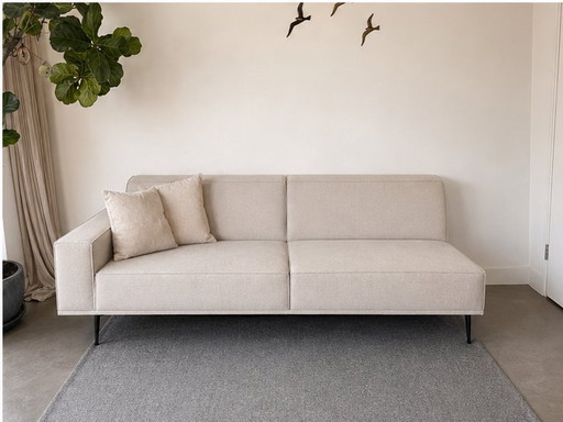 The Cabinet 3.5-seater designer sofa – beige – Scandinavian

