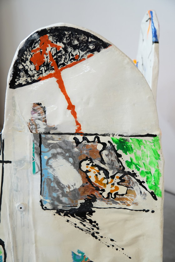 Image 1 of Set di 6 sedie Pop Art firmate da Guido Coletti (1995, firmate nel 2013)