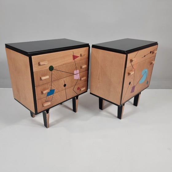 Image 1 of Comodini, anni '70, set di 2